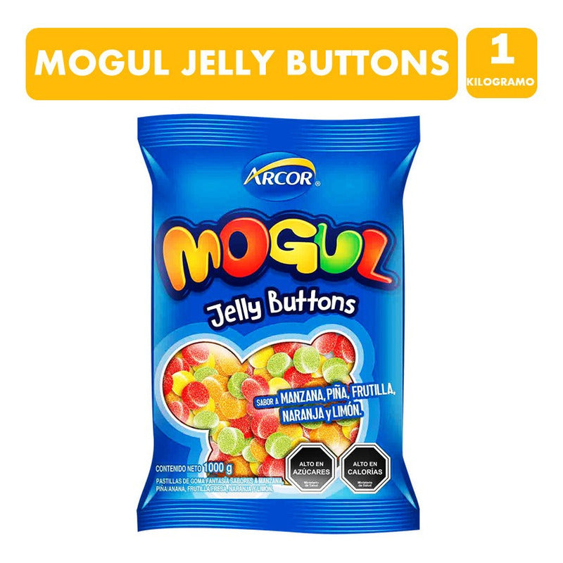 Jelly Buttons - Gomitas Sabores Frutales (bolsa Con 1 Kg)