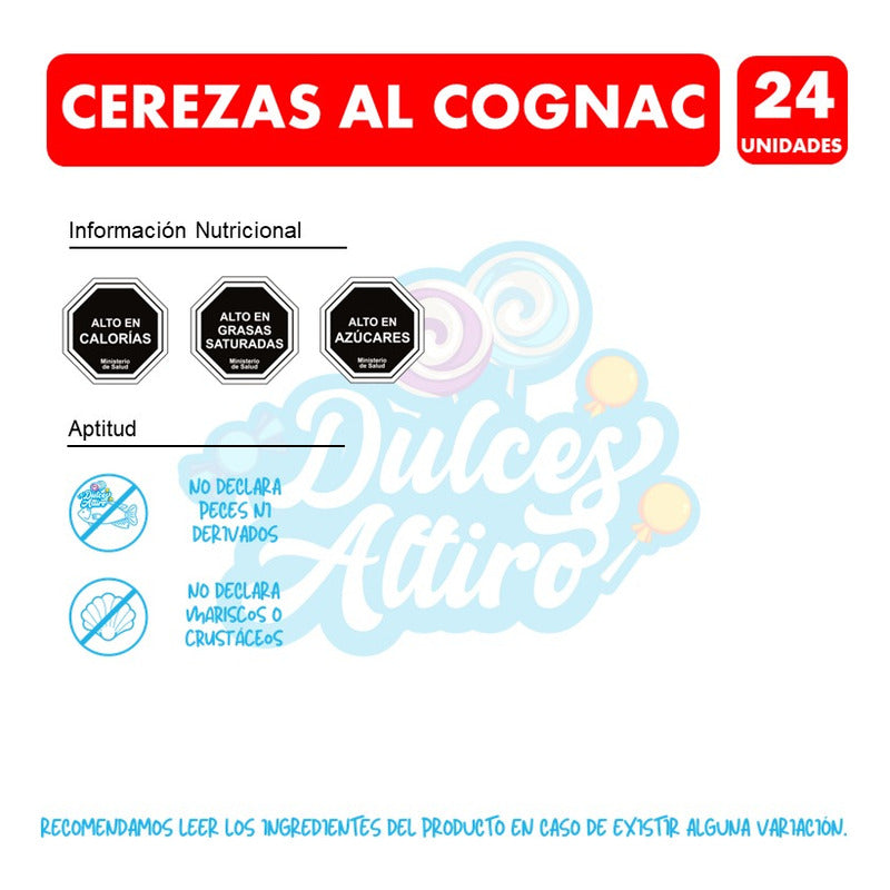 Bombones Especial Día De La Madre - Cerezas Al Cognac (24u).