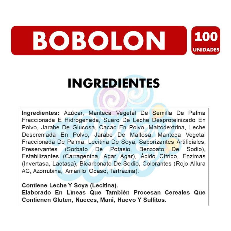Bobolon- Bombones Rellenos Sabores Surtidos (pack Con 100u)
