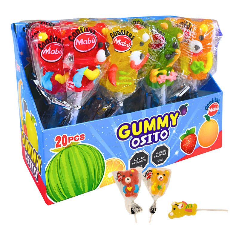 Gomitas En Forma De Ositos Sabores Frutales De Mabú (20 Uni)
