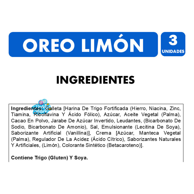 Galleta Oreo De Limón - Edición Limitada (pack 3 Unidades)