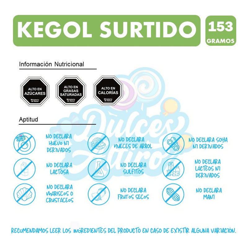 Kegol En Sabores Surtidos De Arcor (bolsa Con 15 Unidades)