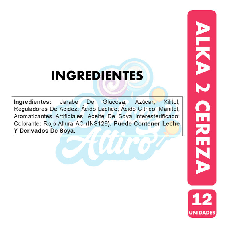Alka 2 Caramelos Escoge Tu Sabor Menta Manzana Cereza (12 U)
