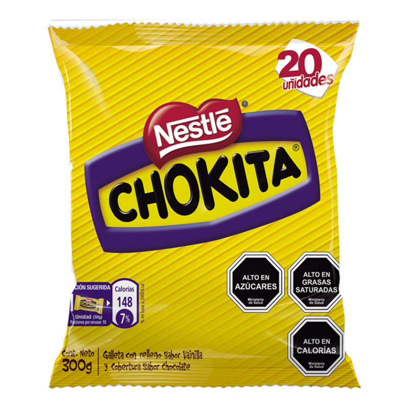 Chokita - Galleta De Vainilla Con Cobertura Chocolate (20un)