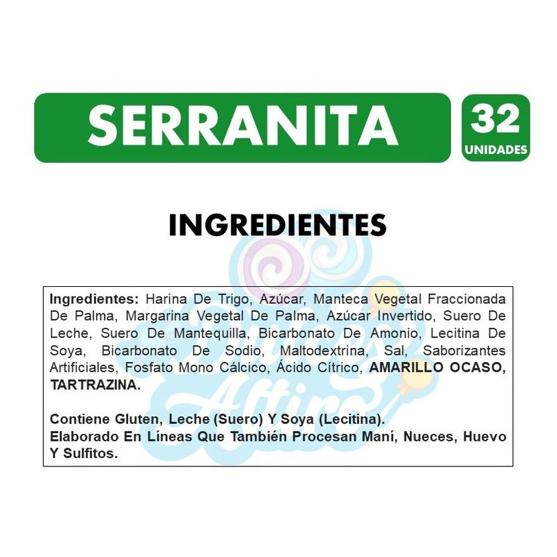Galletas Serranitas Fruna X32 (caja Con 32 Paquetes)