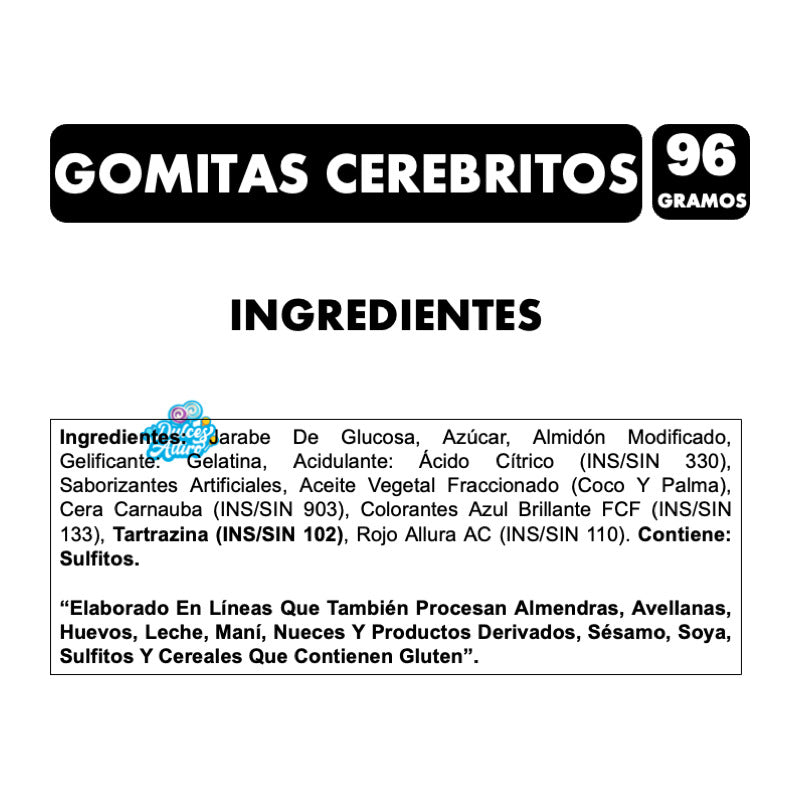 Dulces De Halloween - Gomitas Cerebritos De Ambrosoli (96gr)