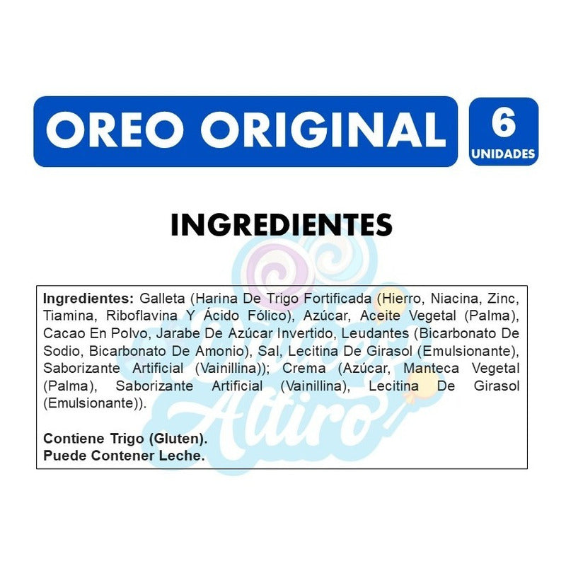 Galletas Oreo Sabor Original - Pack De 6 Unidades De 36g C/u