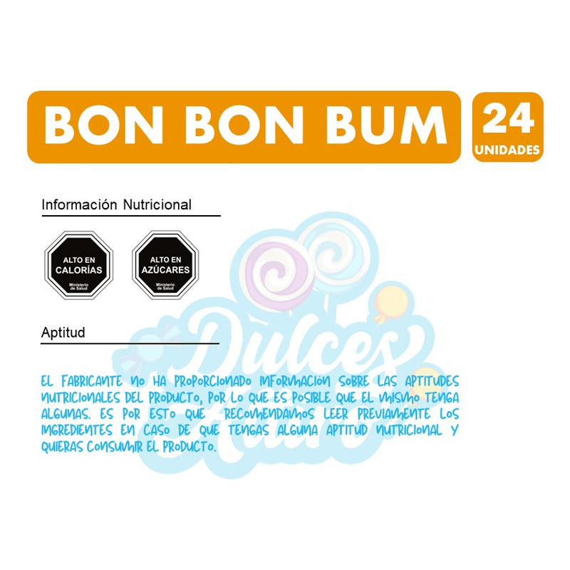 Bon Bon Bum Sabores Surtidos (bolsa Con 24 Coyacs)