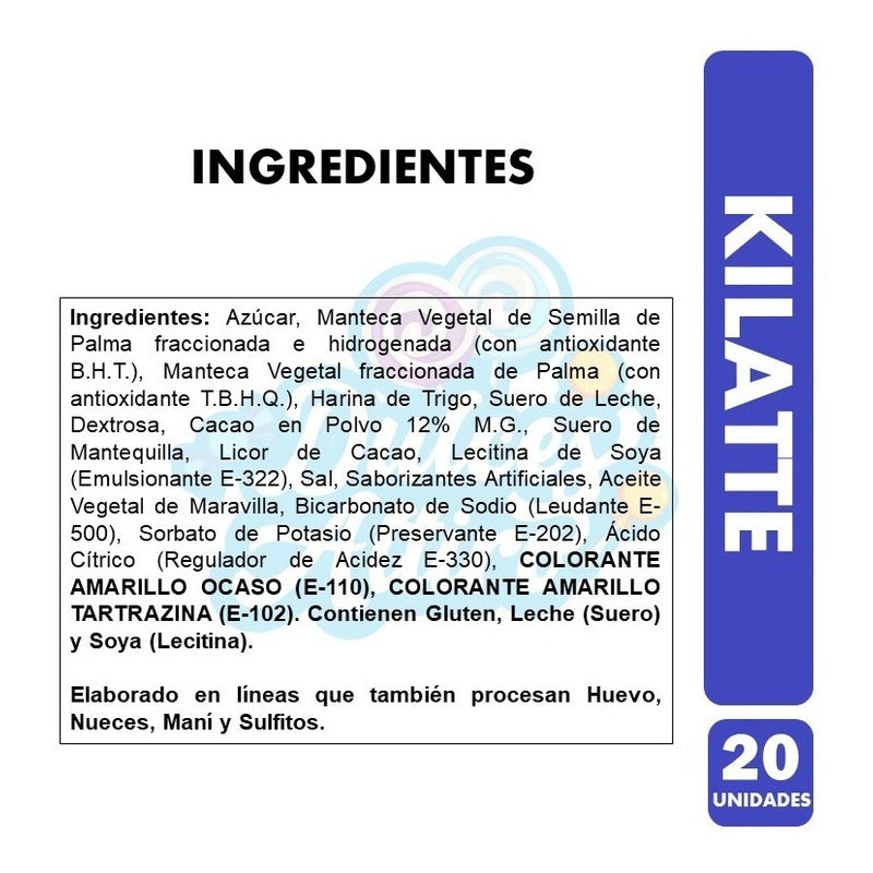 Kilate - Oblea Clásica De La Infancia Fruna (pack De 20 Un)