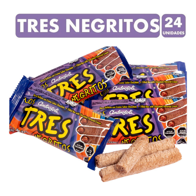 Tres Negritos Marca Ambrosoli (bolsa Con 24 Unidades)