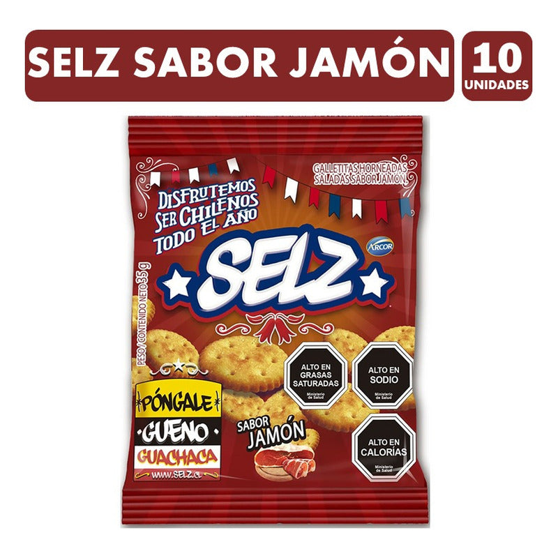 Selz Sabor Jamón - Especial Colación (pack De 10 Unidades)