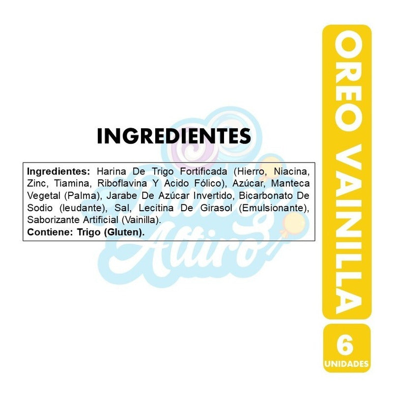 Oreo Vainilla - Especial Colación (pack Con 6 Unidades)