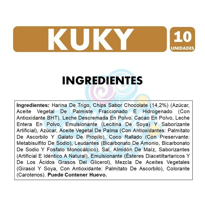 Kuky - Galletas Especiales Para Colación (pack Con 10 Un)