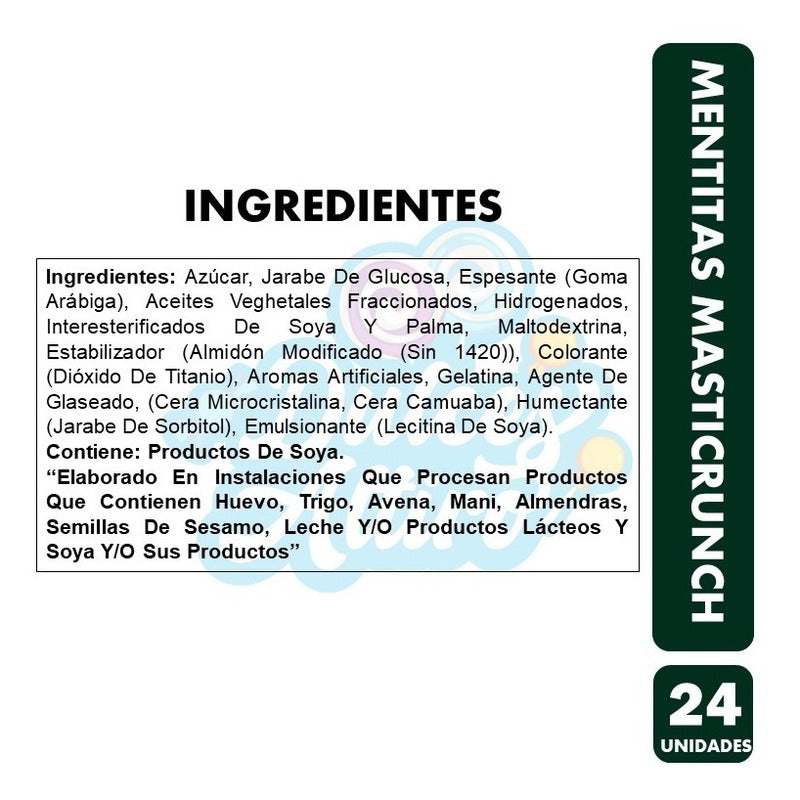 Display Caramelo Mentitas Masticrunch (display De 24 Un)