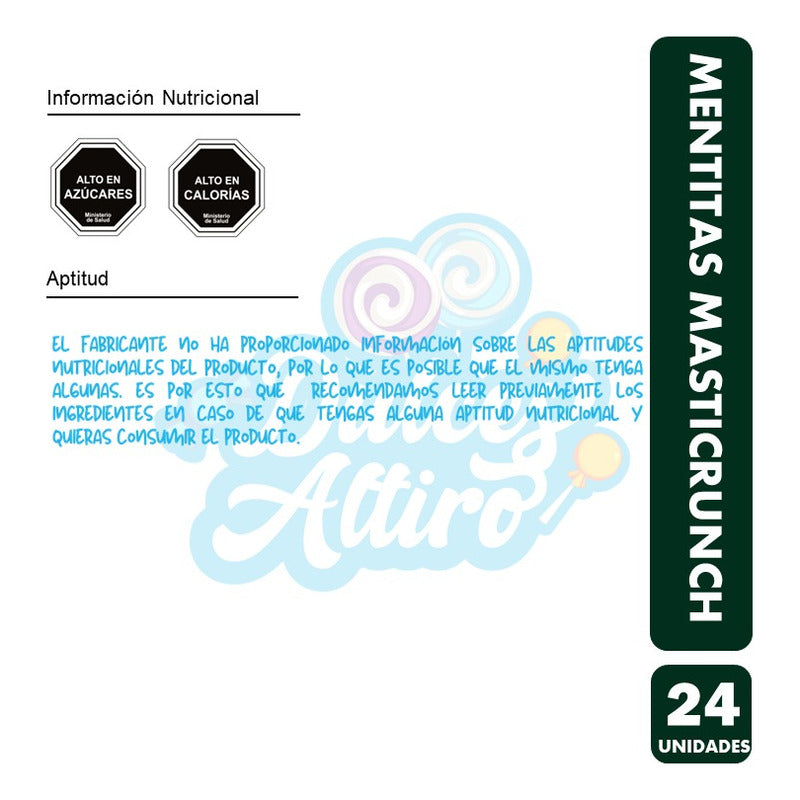 Display Caramelo Mentitas Masticrunch (display De 24 Un)