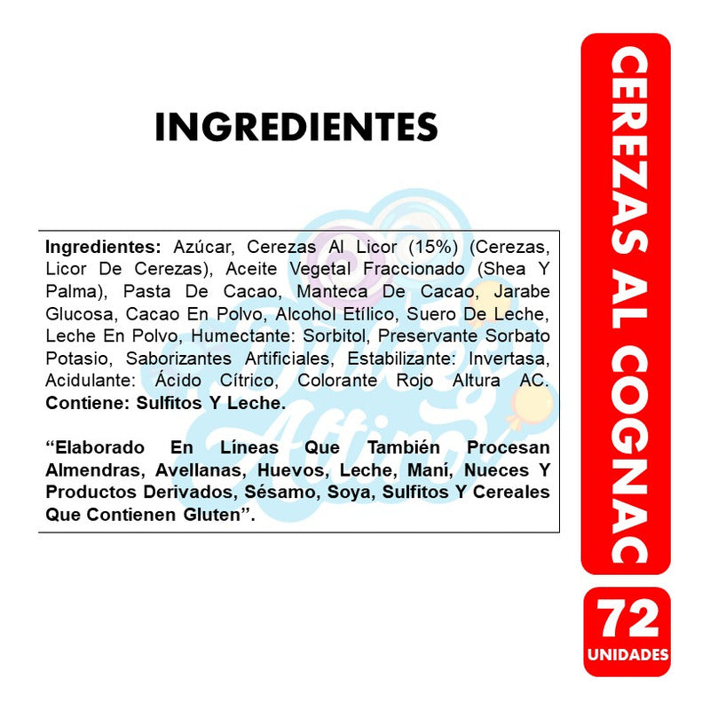 Bombones Cerezas Al Coñac De Ambrosoli (caja De 72 Bombones)