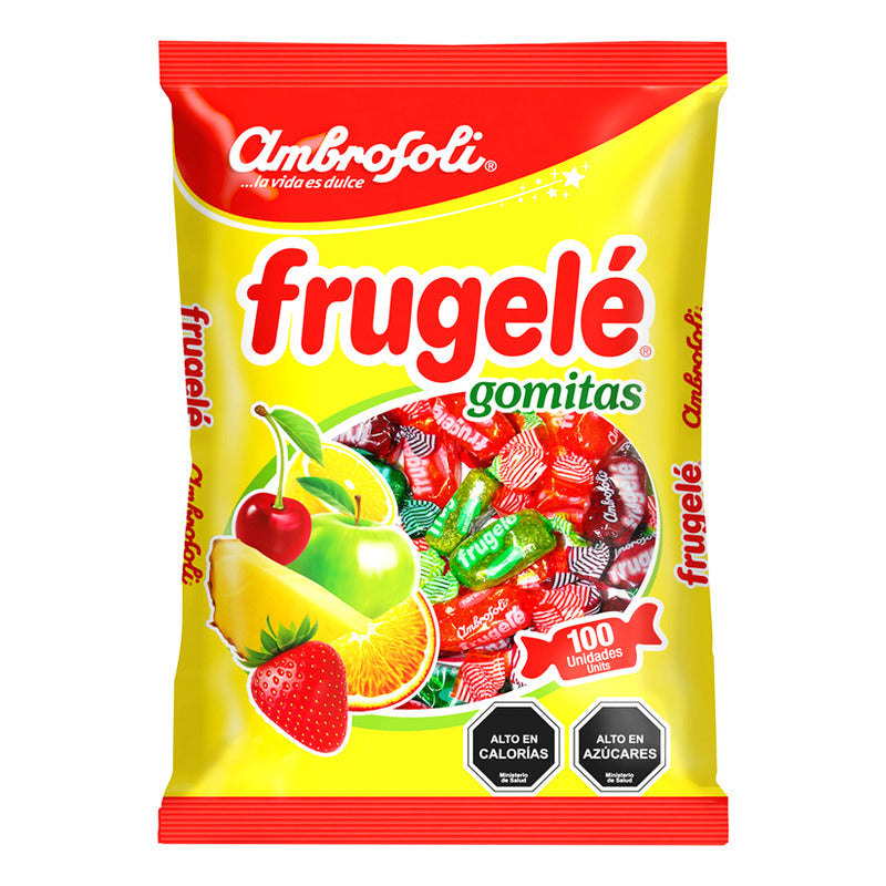 Frugele - Bolsa De Gomitas Sabor Frutales (bolsa Con 100 Un)