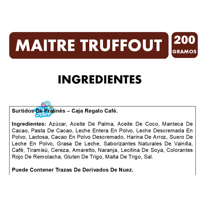 Bombones Especial Para Regalo Maitre Truffout Caja Café