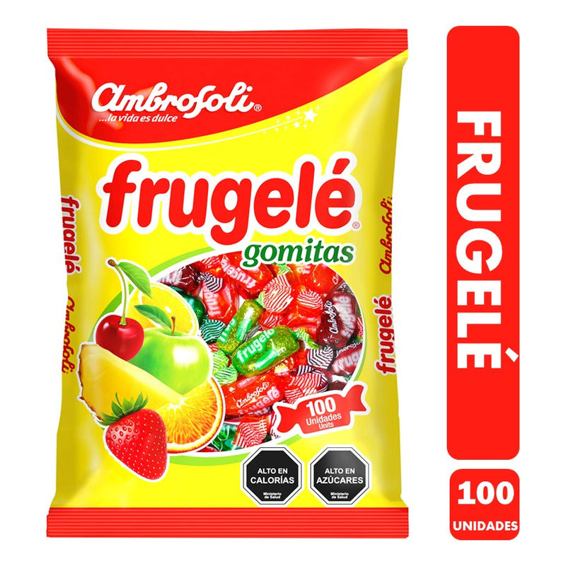 Frugele - Bolsa De Gomitas Sabor Frutales (bolsa Con 100 Un)