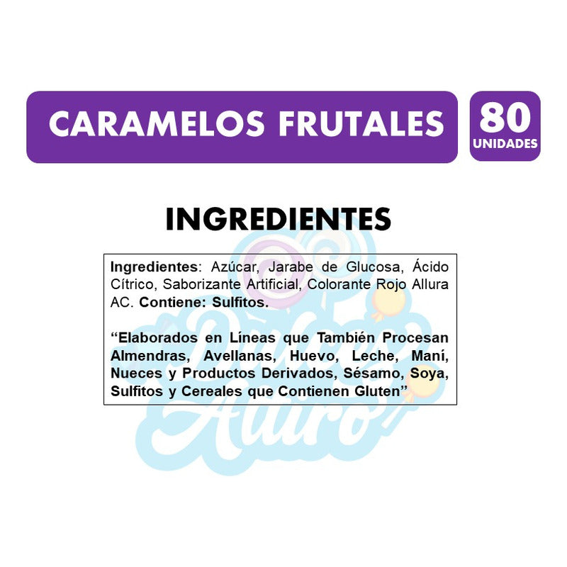 Caramelos Halloween Ambrosoli Frutales (bolsa Con 80 Uni)