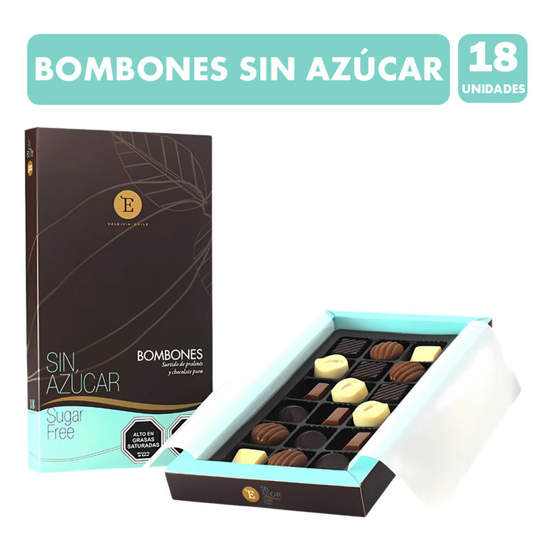 Bombones Entrelagos Surtidos Sin Azúcar (caja 18 Unidades)