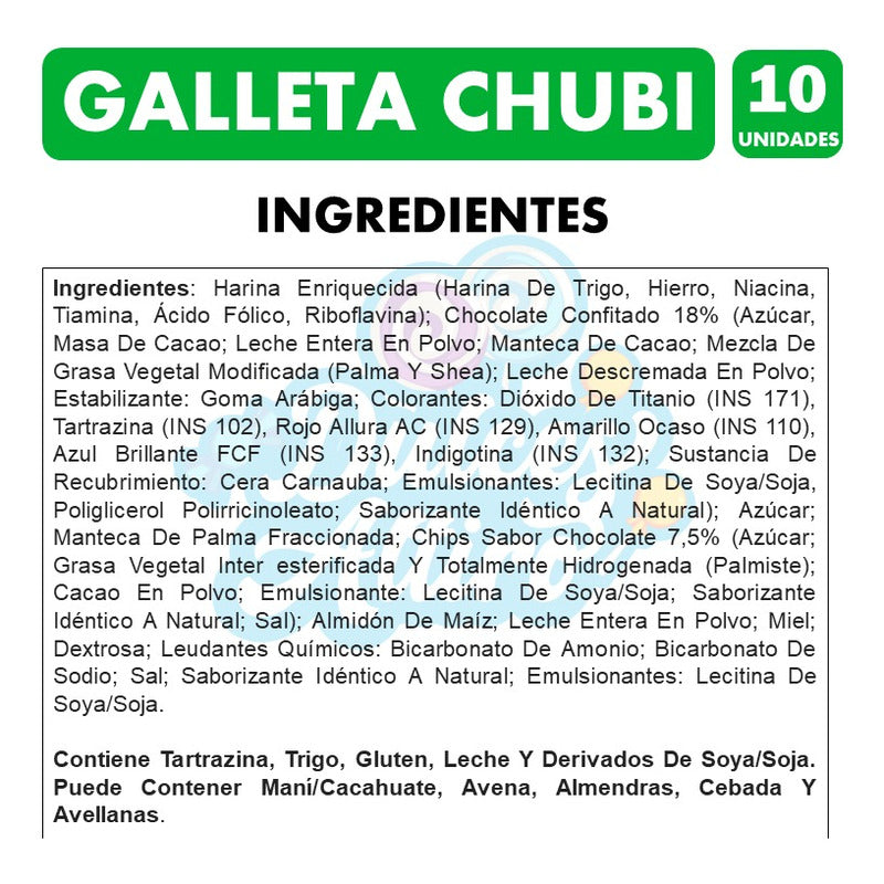 Galletas Mini Chubi Para Colación De Arcor (pack Con 10uni)