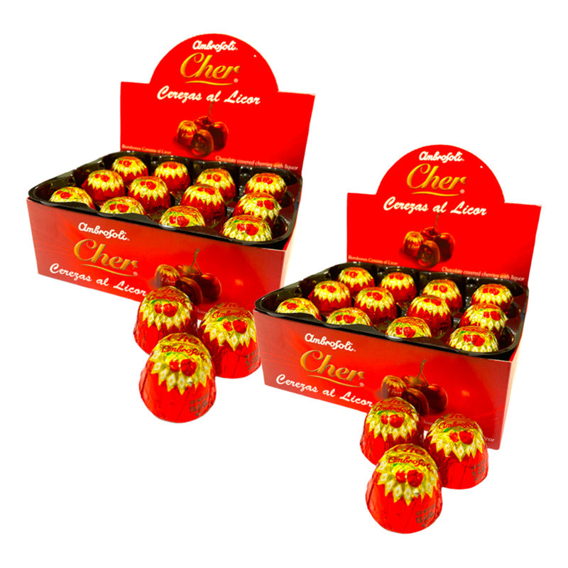 Bombones Cerezas Al Coñac De Ambrosoli (pack De 2 Unidades)
