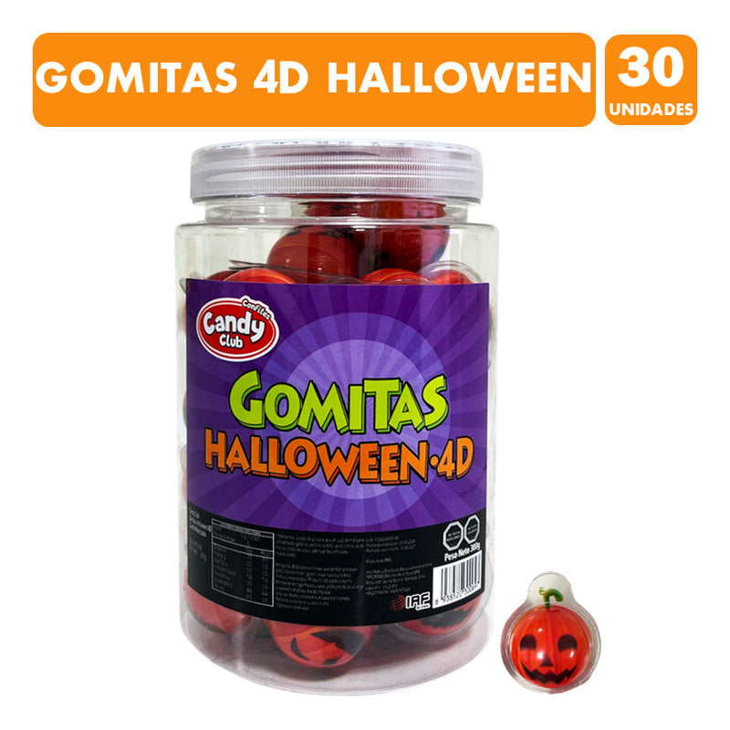 Dulces Para Halloween - Gomitas 4d En Forma De Calabazas
