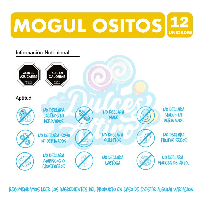 Caja Gomitas Arcor Mogul Ositos (caja Con 12 Unidades)
