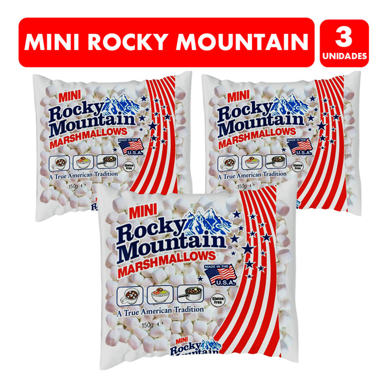 Mini Marshmallows Rocky Mountain Para Repostería (pack 3 Un)