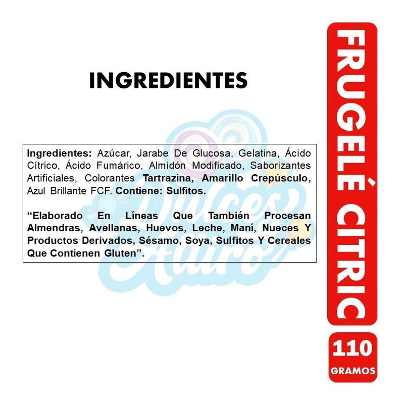 Dulces Gomitas Frugelé Citric, De Ambrosoli - Bolsa De 110gr