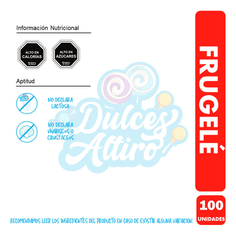 Frugele - Bolsa De Gomitas Sabor Frutales (bolsa Con 100 Un)