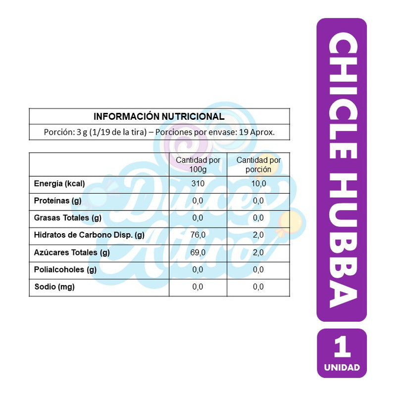 Hubba Bubba Chicle En Rollo Rosado (contiene 56 Gramos)