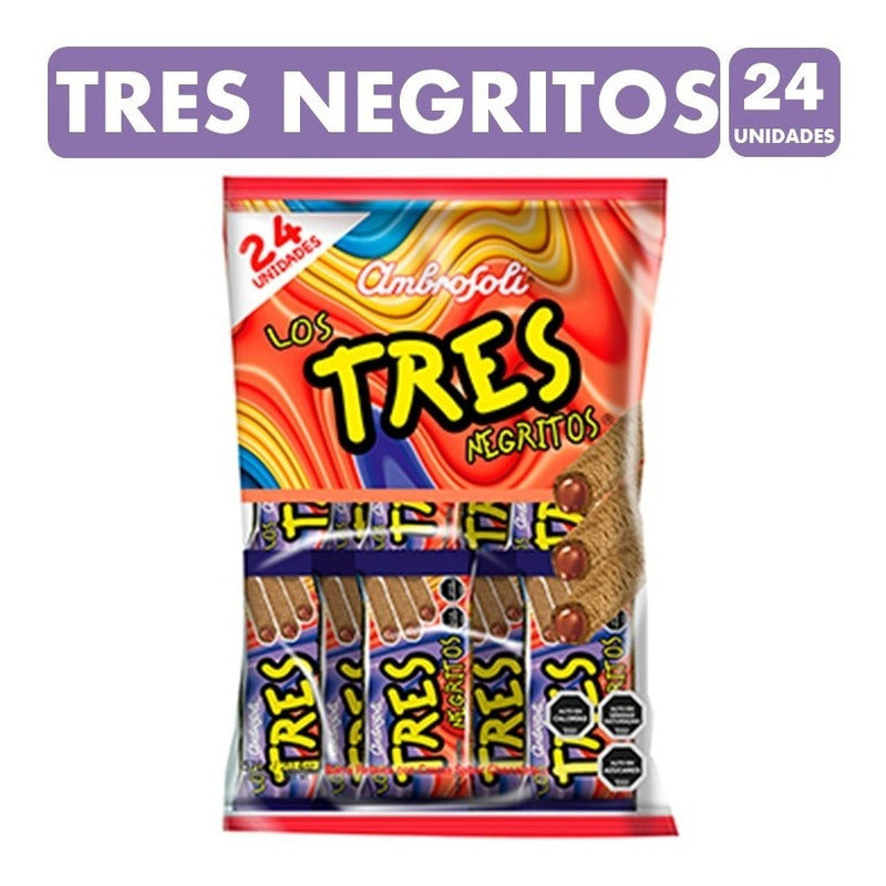 Tres Negritos Marca Ambrosoli (bolsa Con 24 Unidades)