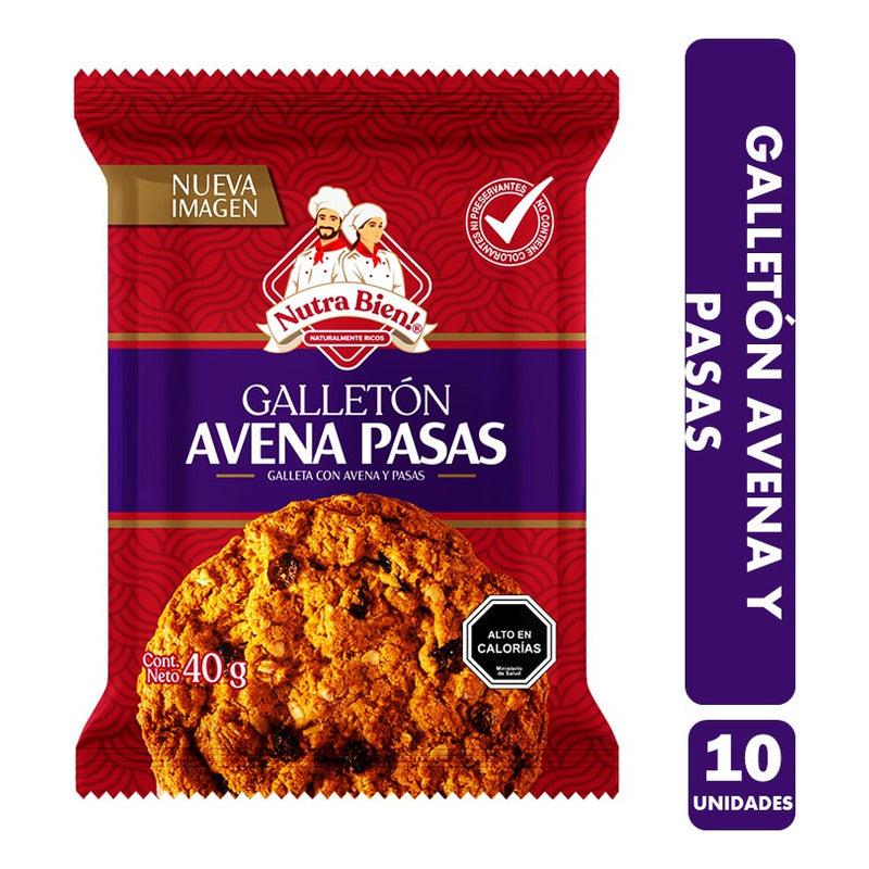 Galleton Avena Y Pasas Para Colación-nutrabien(pack Con 10u)
