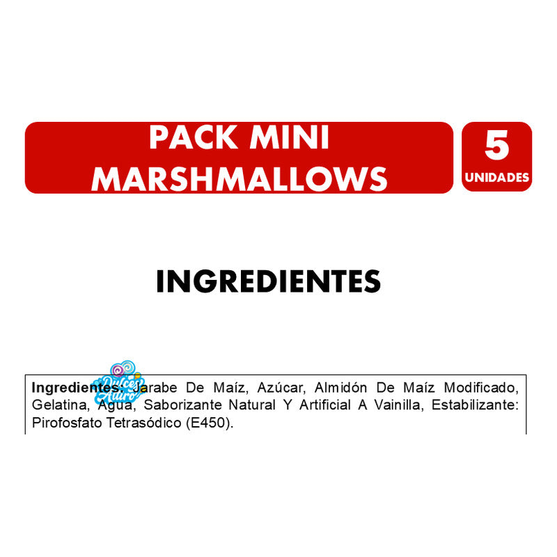 Pack Mini Marshmallows Rocky Mountain - Para Repostería (6u)