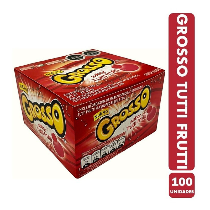 Grosso Sabor Tutti Frutti - Chicle Arcor (caja Con 100 Uni)