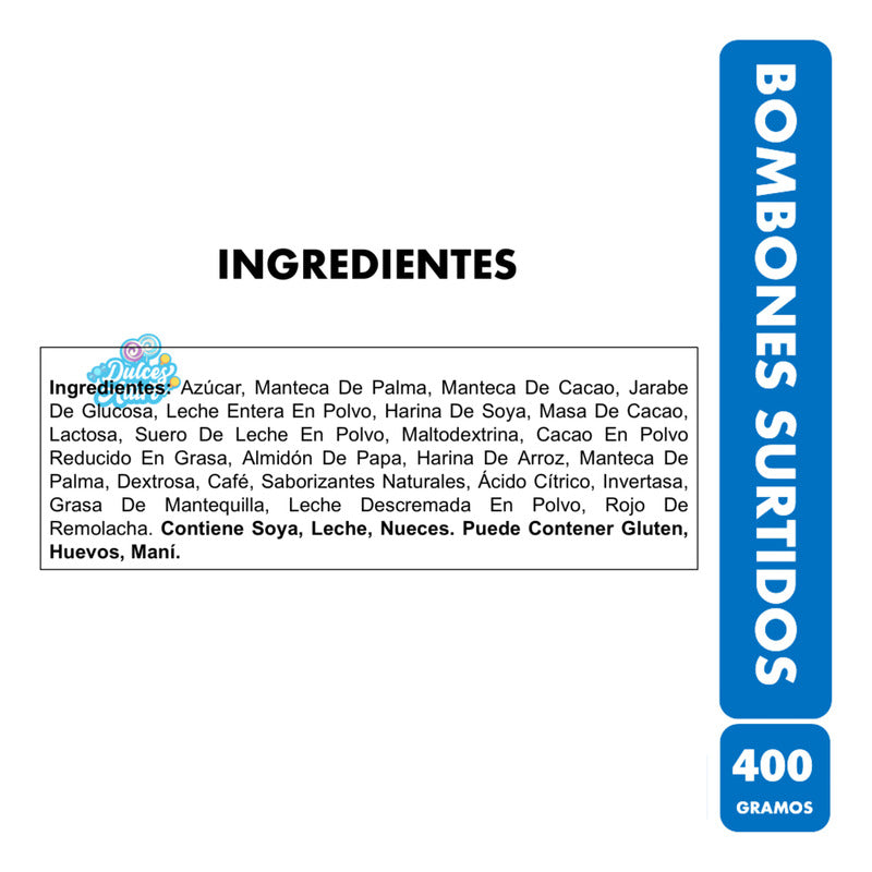 Bombones Para Regalo Maitre Truffout Praniles Azules (400gr)