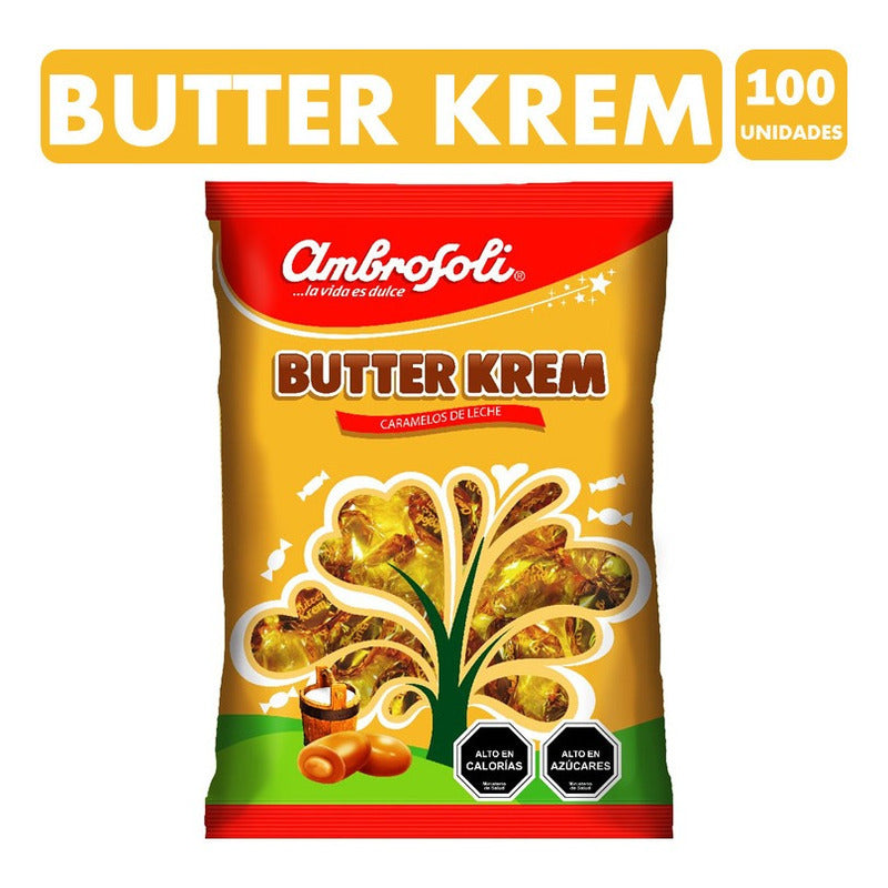 Butter Krem Ambrosoli - Caramelos De Leche (bolsa Con 100un