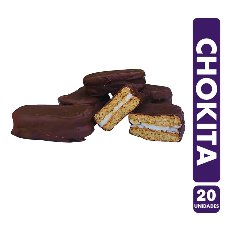 Chokita - Galleta De Vainilla Con Cobertura Chocolate (20un)
