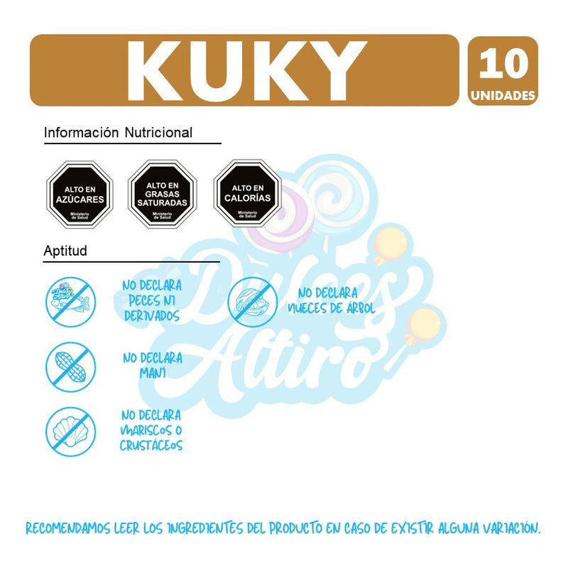 Kuky - Galletas Especiales Para Colación (pack Con 10 Un)