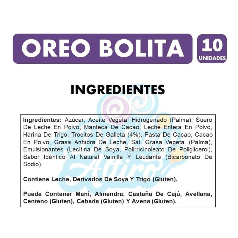 Bombón Chocolate Oreo Bolita, Milka (bolsa Con 10 Unidades).