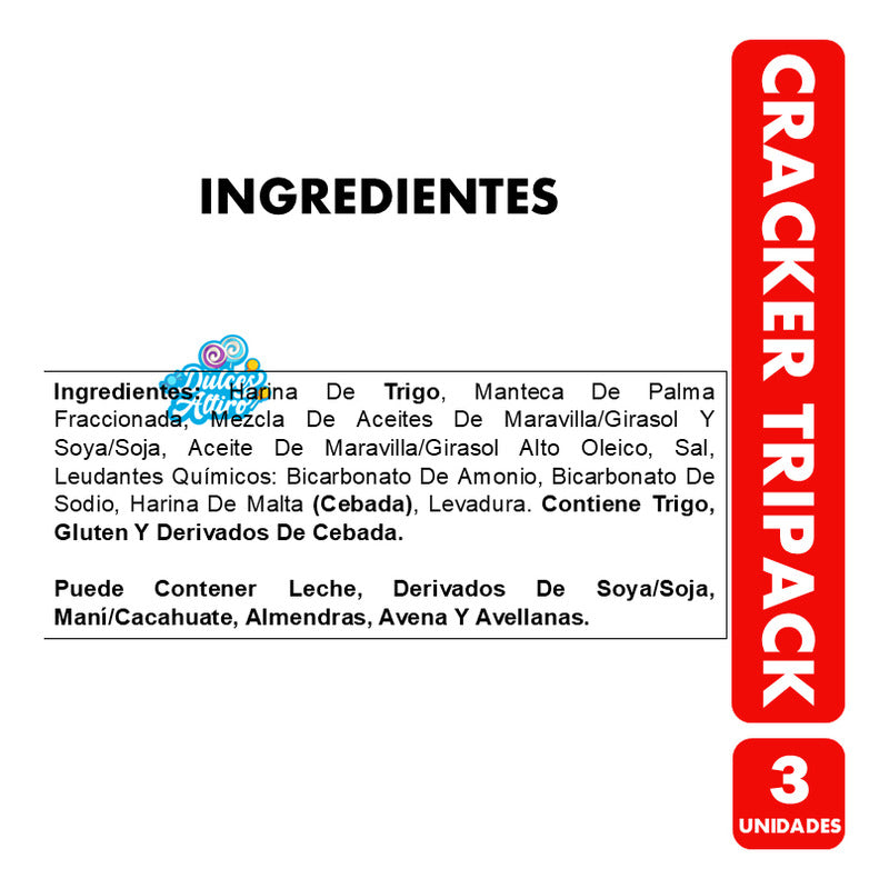 Galletas Cracker De Arcor Para Compartir (pack 3 Unidades)
