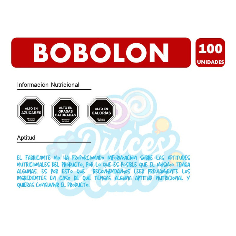 Bobolon- Bombones Rellenos Sabores Surtidos (pack Con 100u)