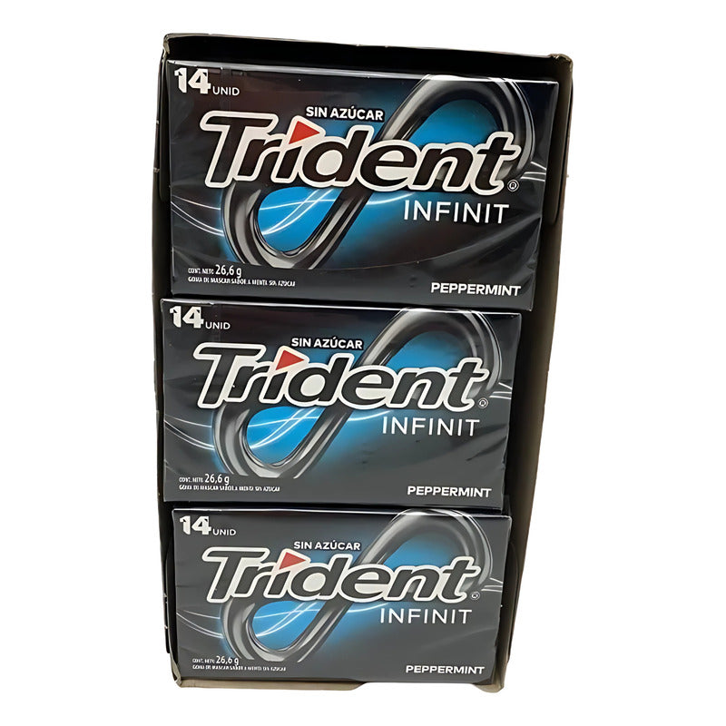 Trident Infinit Livemint Dentyne Celeste (caja Con 12 Uni)