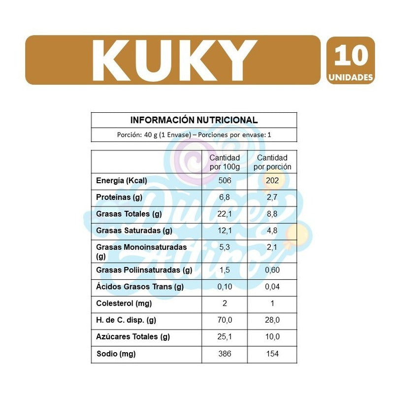 Kuky - Galletas Especiales Para Colación (pack Con 10 Un)