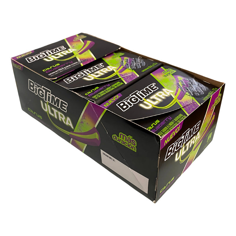 Chicle Bigtime Ultra Citrus Blueberry (display 12 Unidades)