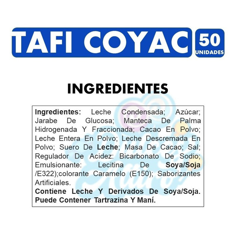 Coyacs Tafi De Arcor (bolsa Con 50 Chupetes)