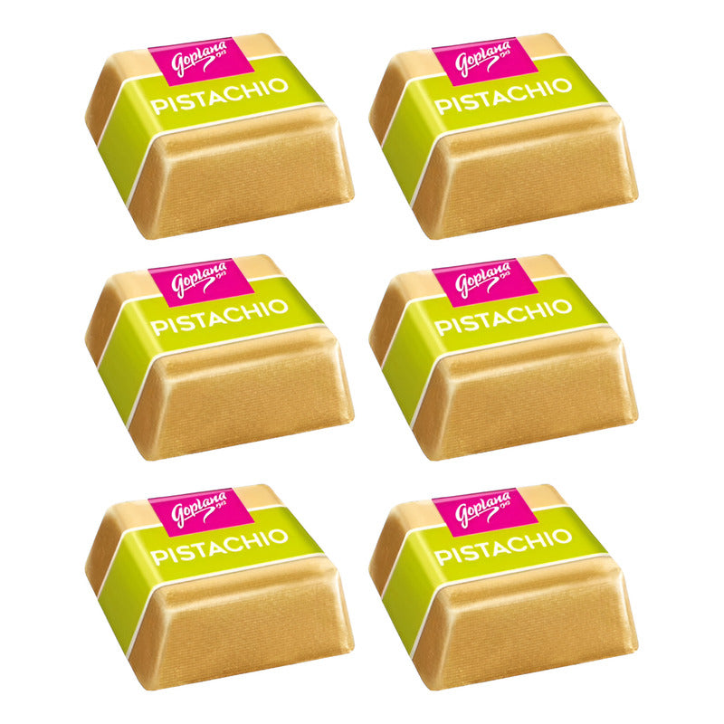 6 Bombones De Pistacho - Bombones Premium Go Plana Pistacho