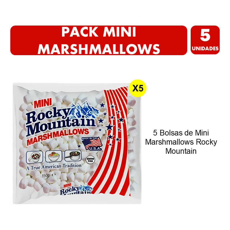 Pack Mini Marshmallows Rocky Mountain - Para Repostería (6u)